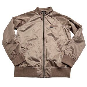 Members Only Satin Bomber Jacket in Pink